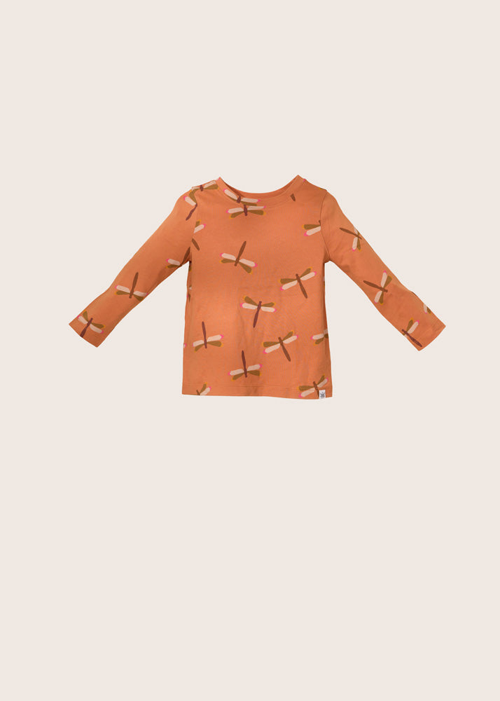 rise little earthling Long-Sleeve Shirt - Hazel Dragonfly / 2-3y