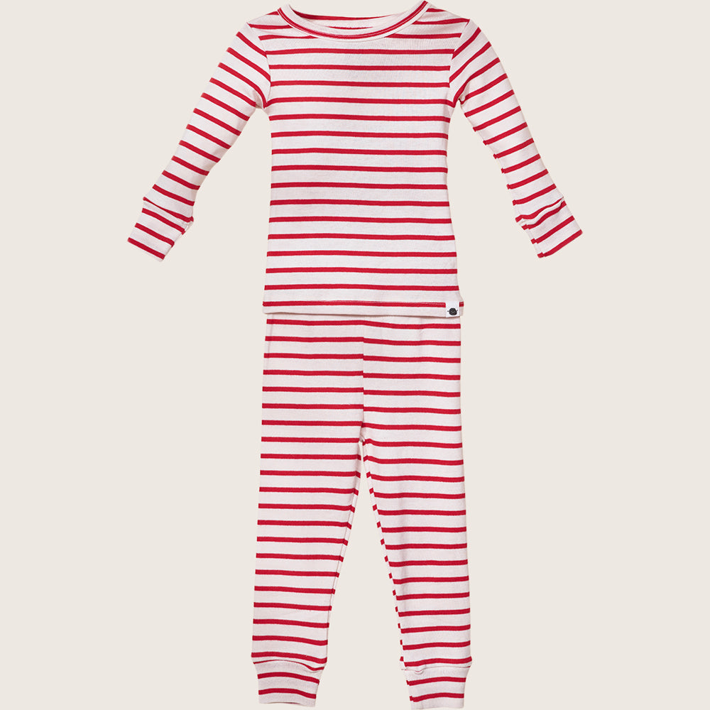 rise little earthling Holiday Sleep Set TGHSL00 - Red Stripe / 3y - Image 10