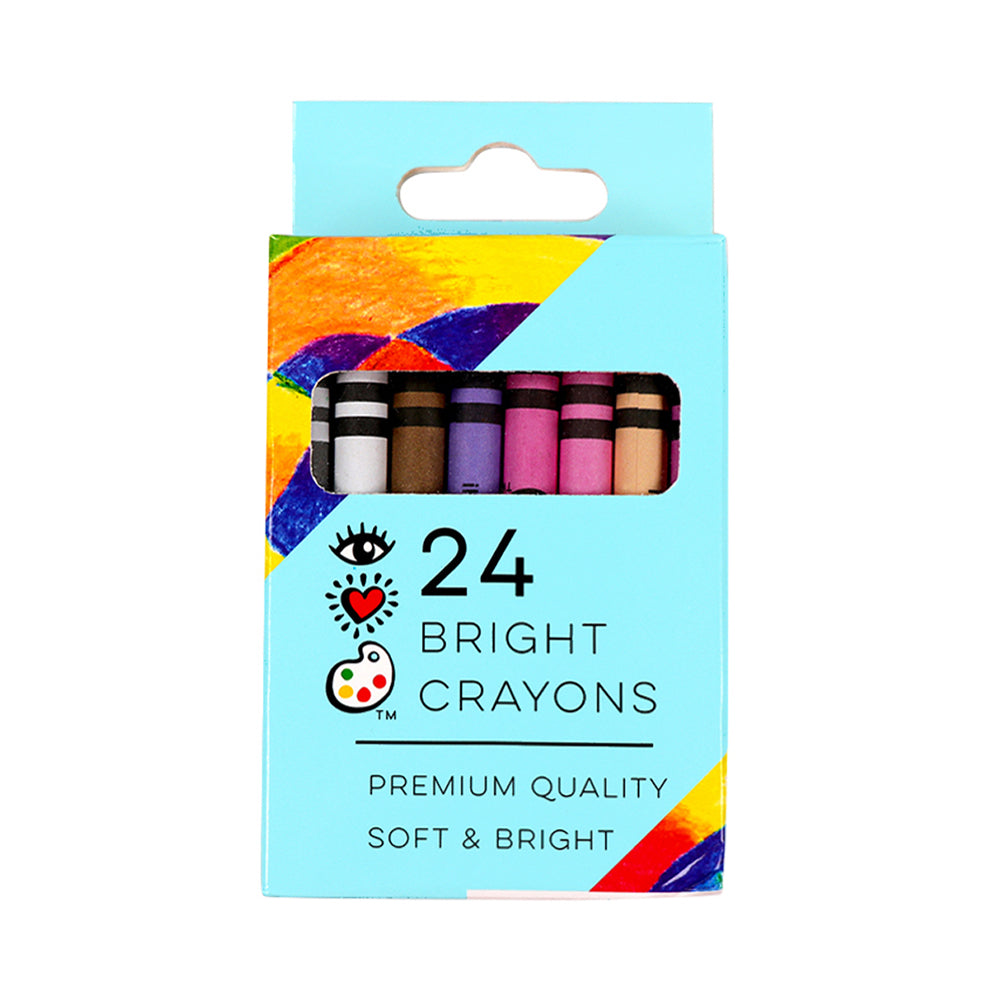 Bright Stripes iHeartArt 24 Bright Crayons - Image 4