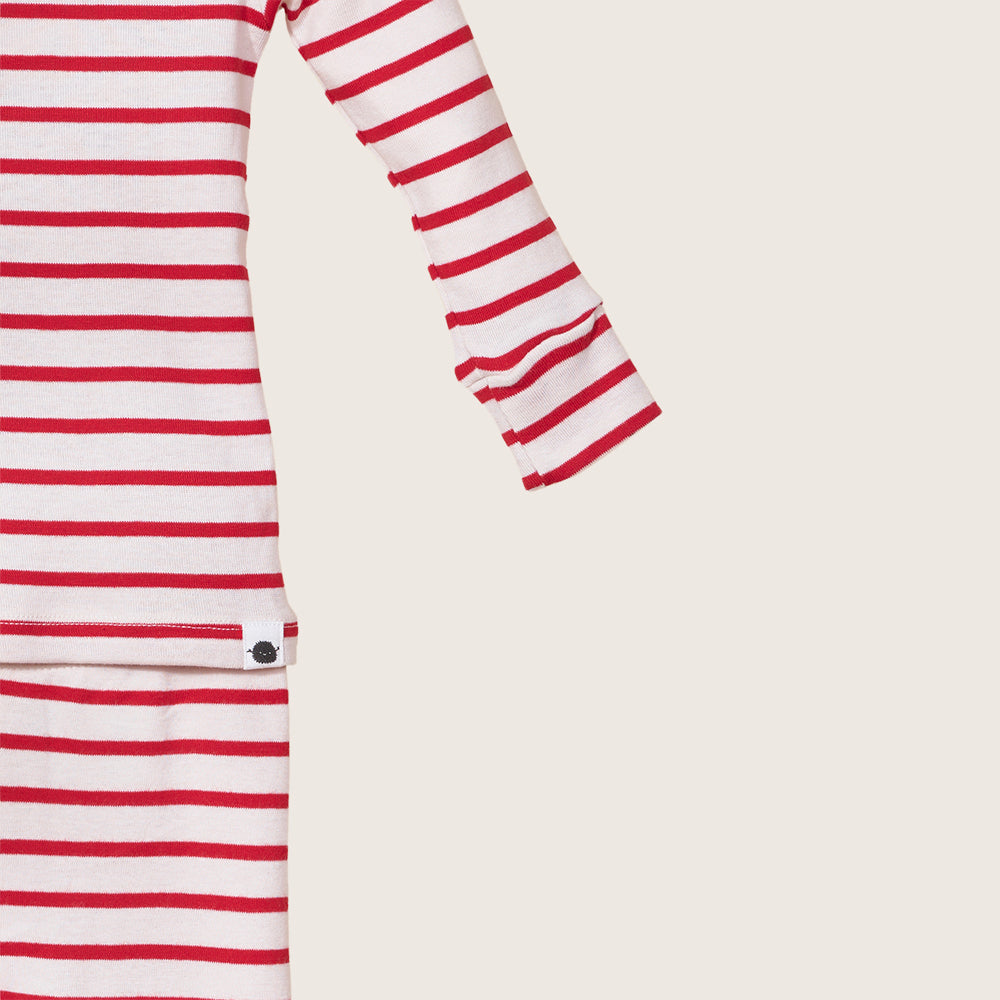 rise little earthling Holiday Sleep Set TGHSL00 - Red Stripe / 3y - Image 11