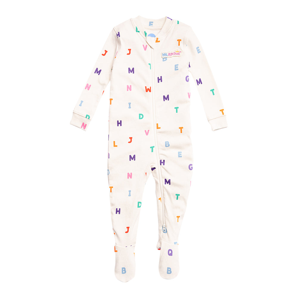 Ms.Rachel Sleeper MRF24SL01 - White Alphabet / 0-3m - Image 4