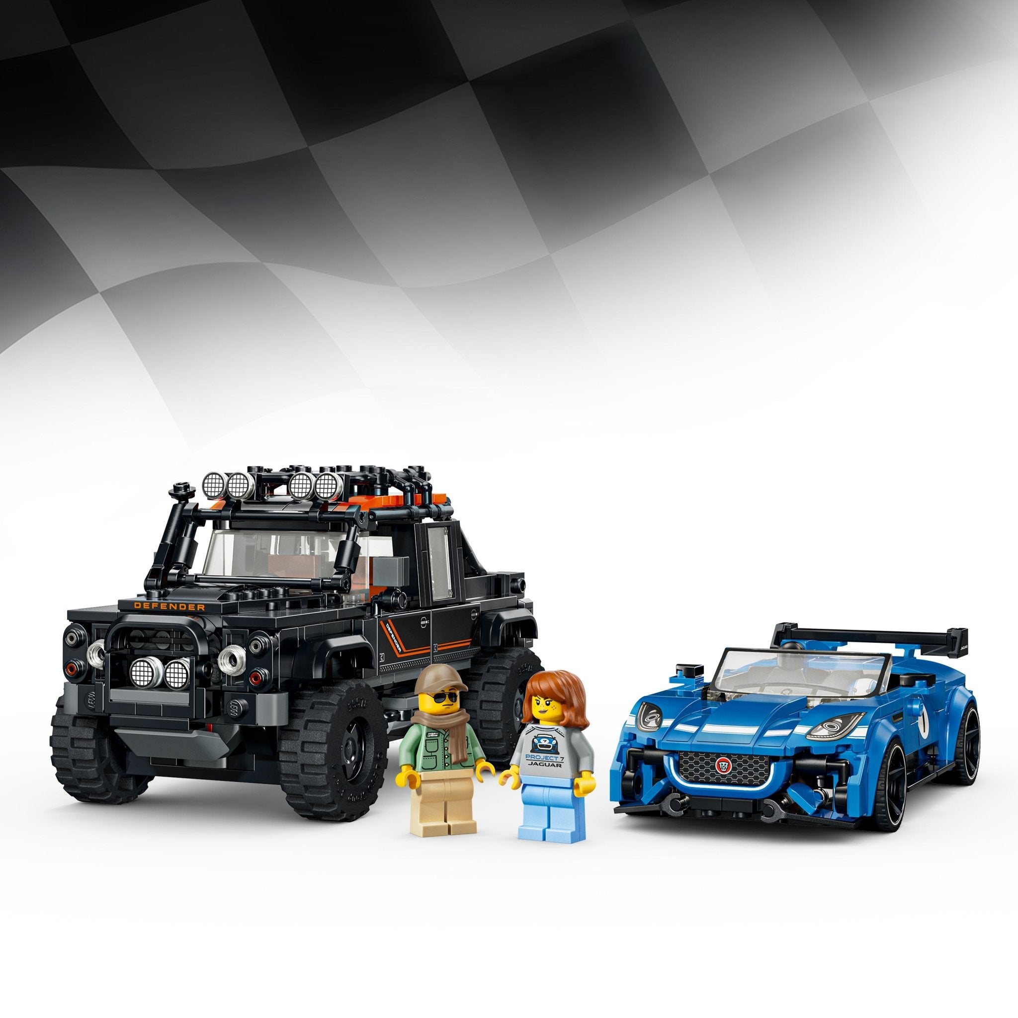 LEGO® Speed Champions Jaguar Project 7 & Land Rover Defender 77264 - Image 6