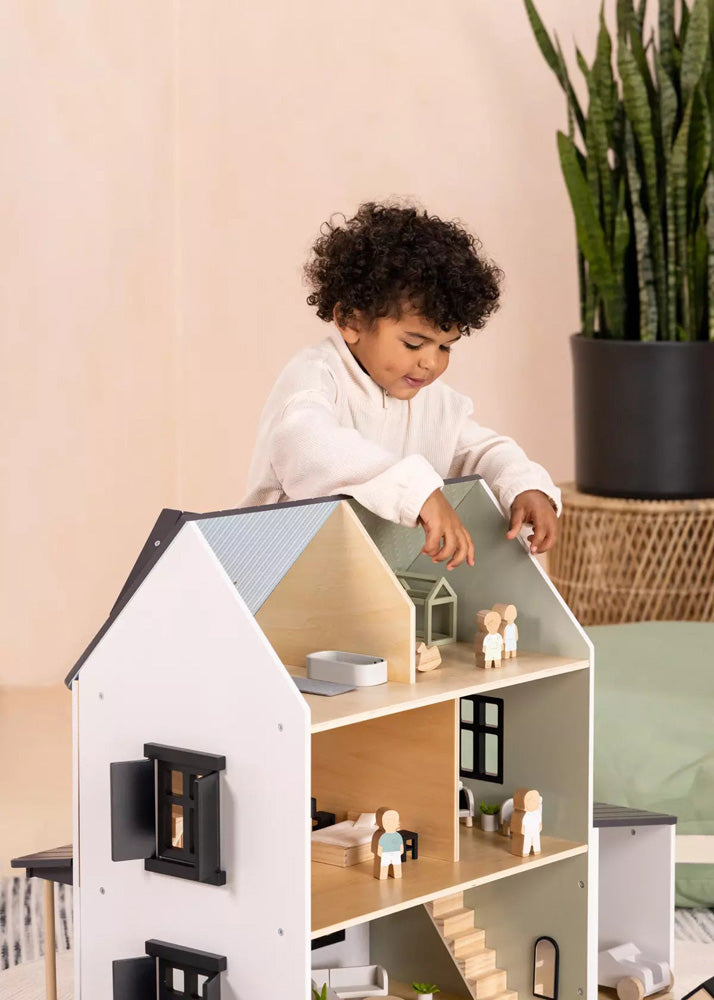 Coco Village Wooden Doll House Living Room Furniture (10pcs) - Image 19