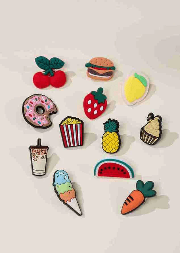 Coco Village Set of 12 Foodie Charms Pin - Image 2