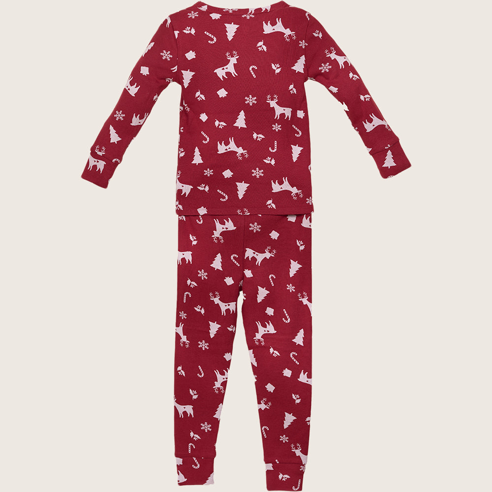 rise little earthling Holiday Sleep Set TGHSL00 - Red Stripe / 3y - Image 15