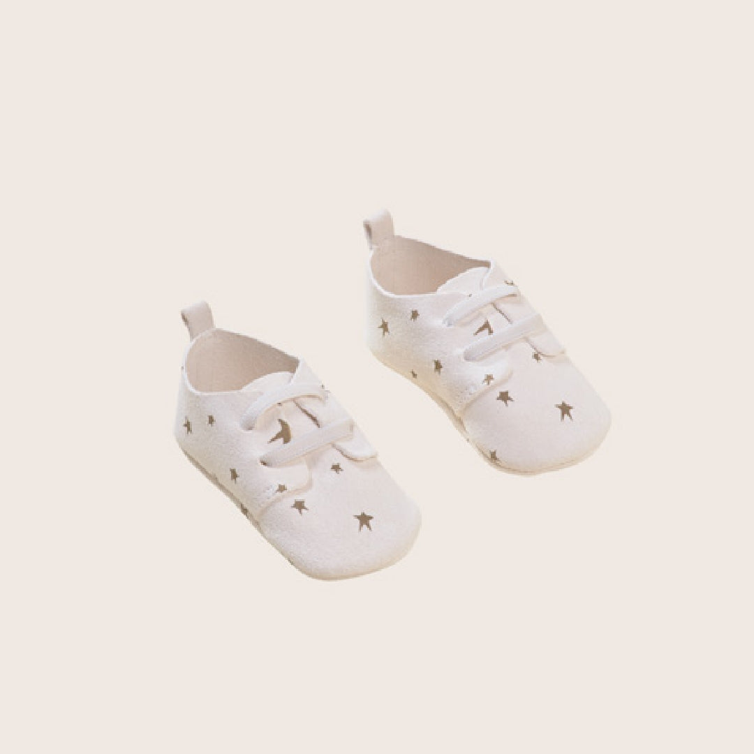 rise little earthling Leather Shoes BUHFW29 - Antique White / 12-18m