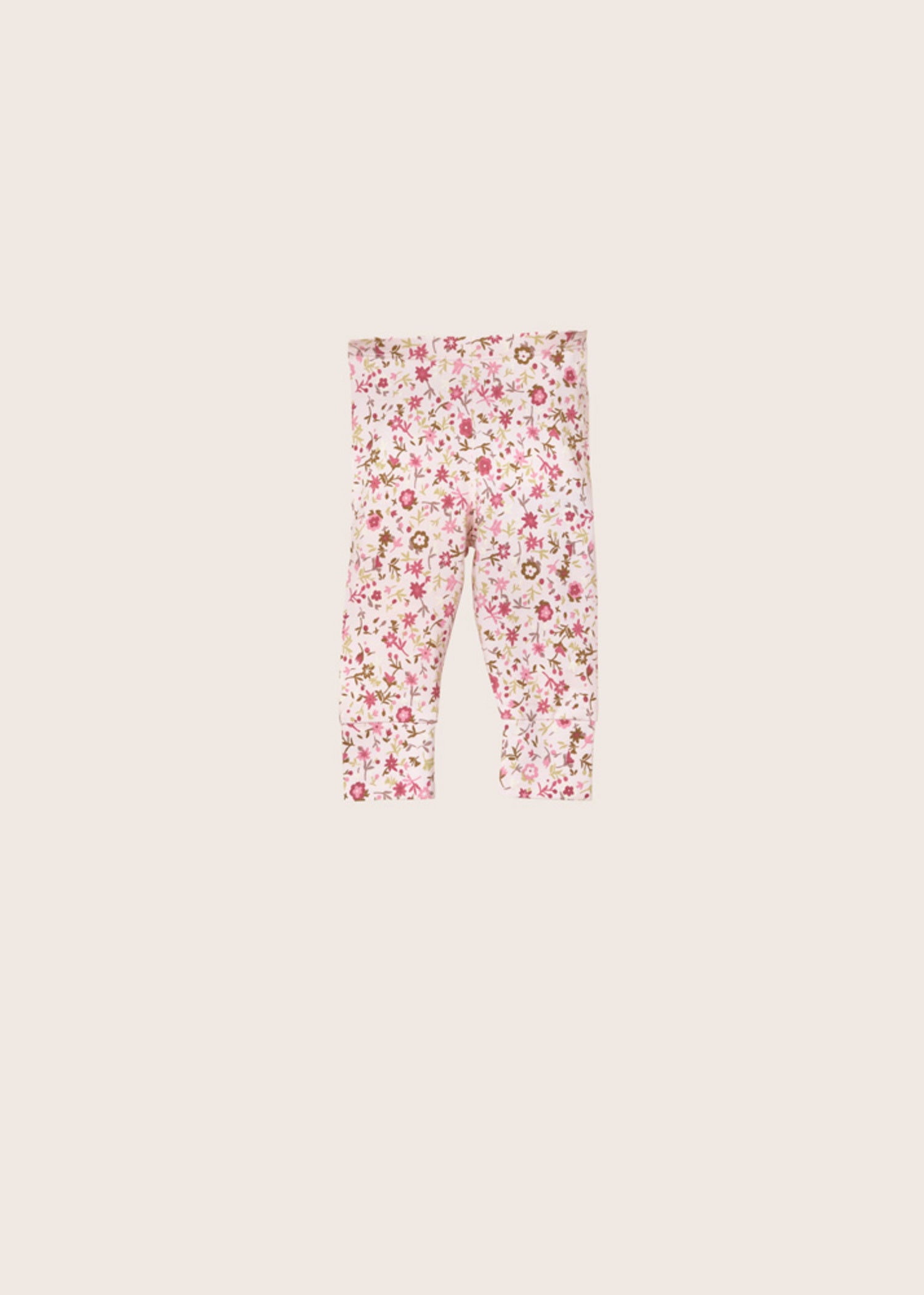 rise little earthling Cuffed Legging BGHKB07 - Light Pink All-Over-Print / 6-9m - Image 2