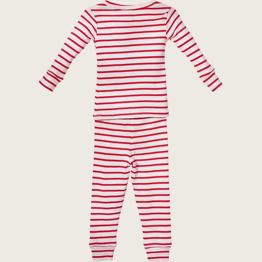 rise little earthling Holiday Sleep Set TGHSL00 - Red Stripe / 3y - Image 12