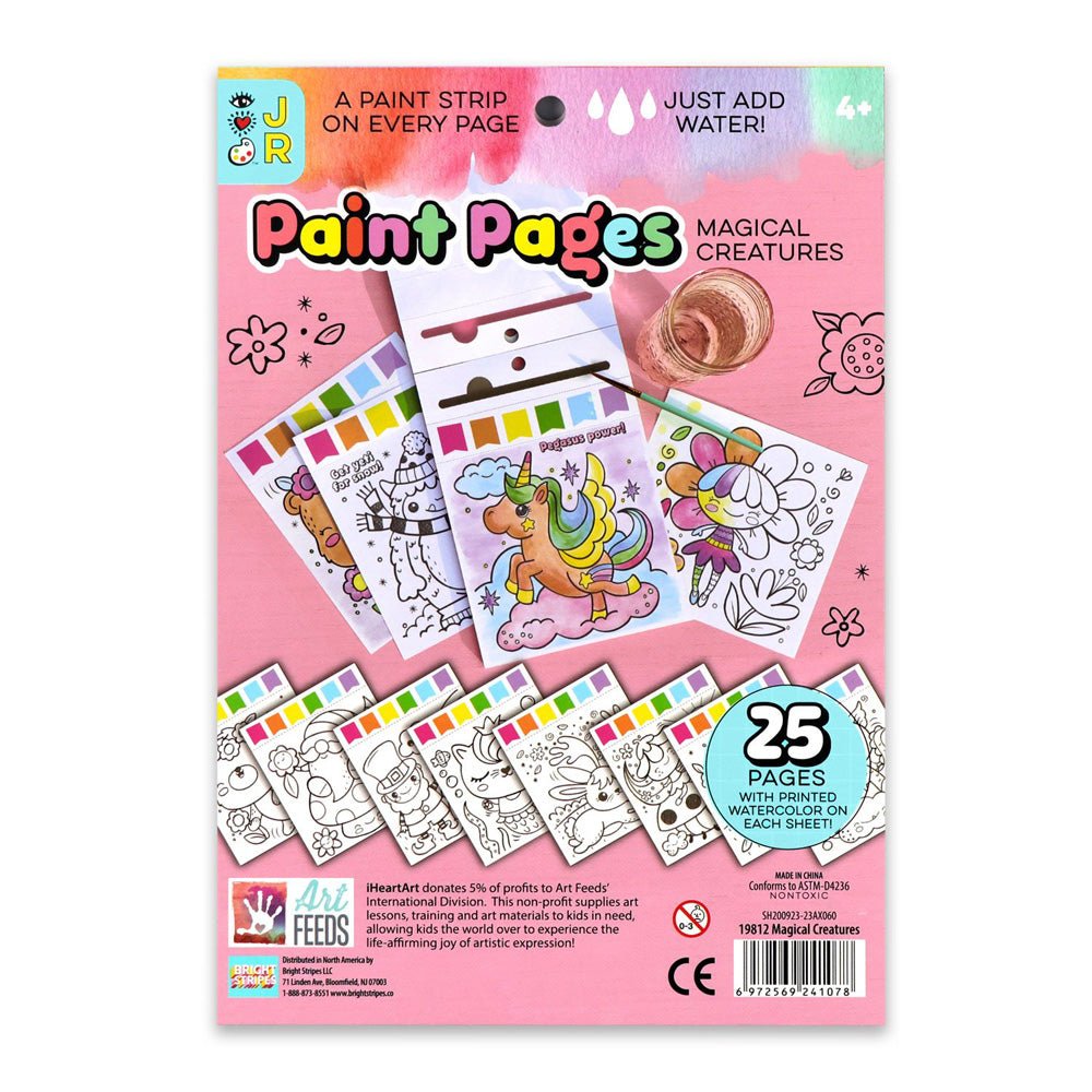 Bright Stripes Paint Pages: Magical Creatures - Image 3