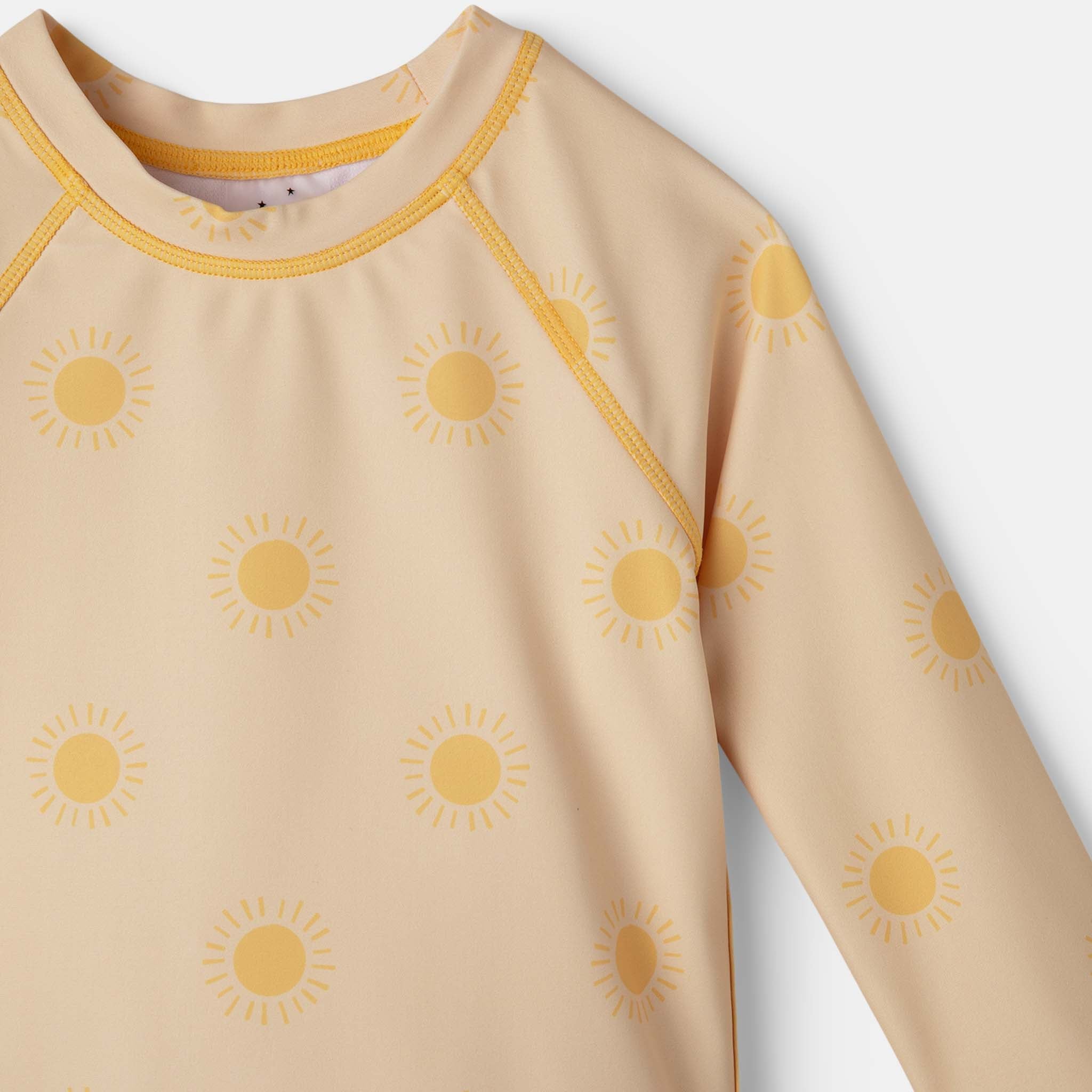 rise little earthling Long Sleeve Rashguard - Italian Straw / 18-24m - Image 2