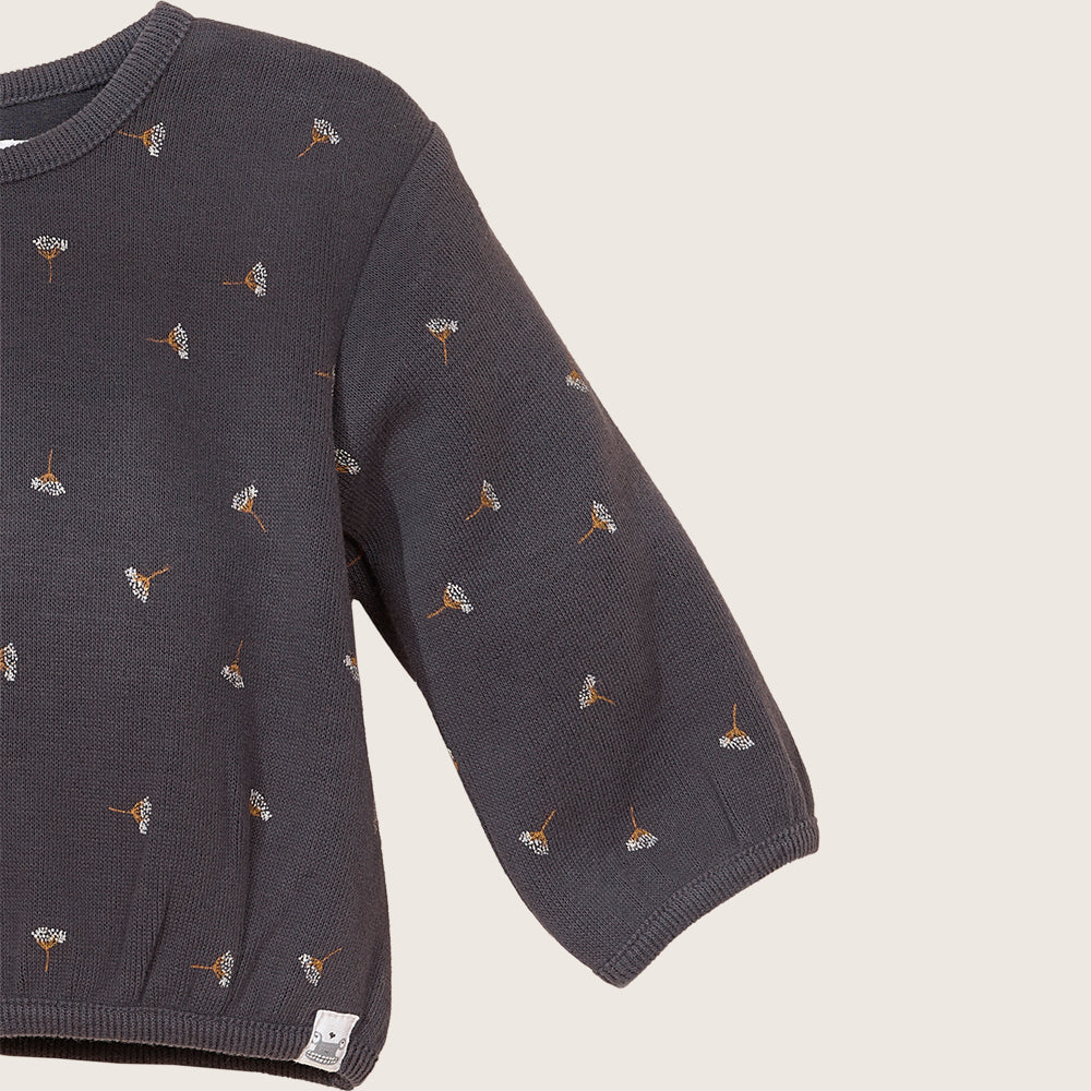 rise little earthling Crew Graphic Top - Obsidian / 12-18m - Image 5