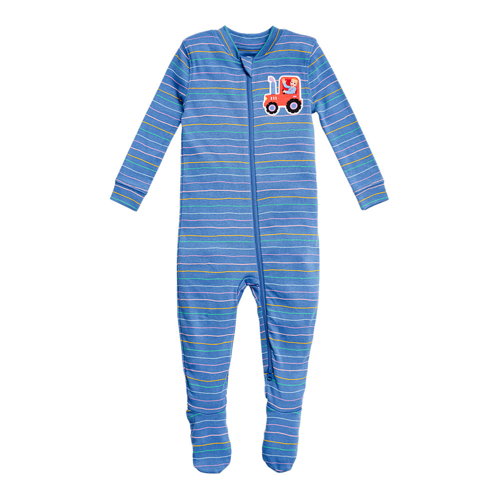 Ms.Rachel Sleeper MRF24SL01 - White Alphabet / 0-3m
