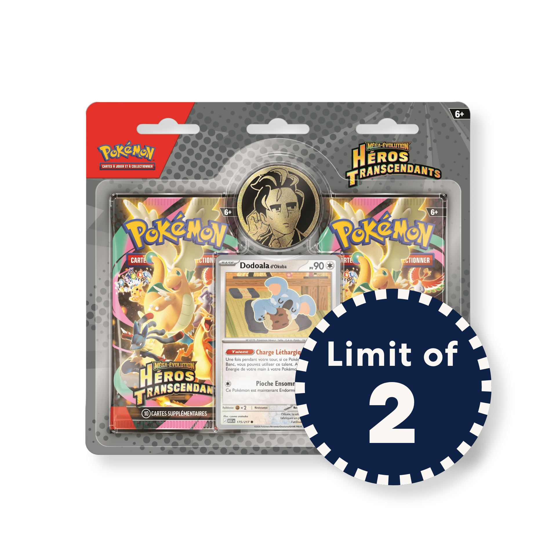 Pokemon Pokémon TCG: Mega Evolution- Ascended Heroes Collection 2 Pack Blister