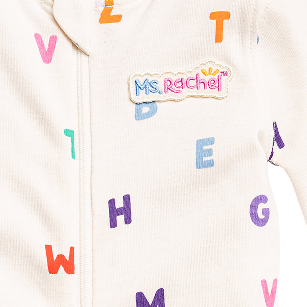 Ms.Rachel Sleeper MRF24SL01 - White Alphabet / 0-3m - Image 6