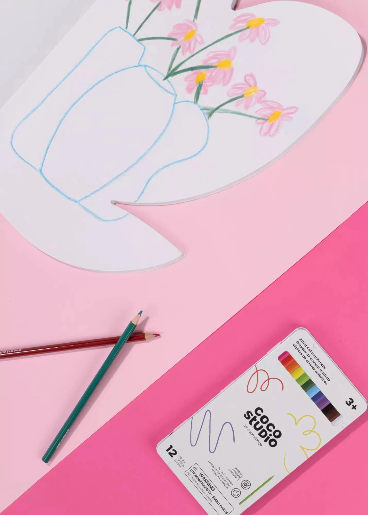 Coco Village Flower Shaped Kids Sketchbook (40 pages) - Image 2