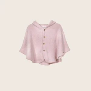 Rise Little Earthling Fleece Poncho - Cream / 0-6m