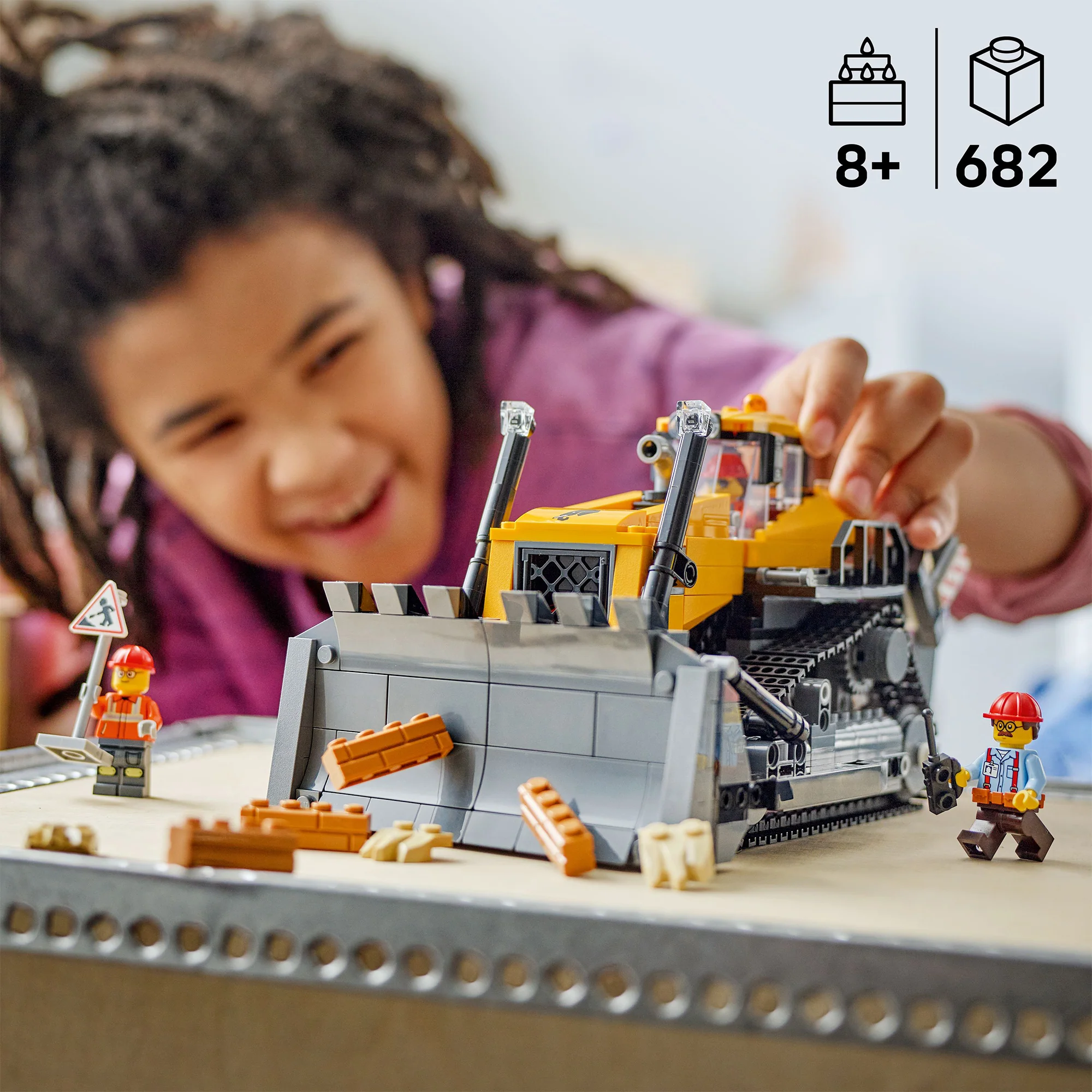 LEGO® City Yellow Bulldozer 60466 - Image 6