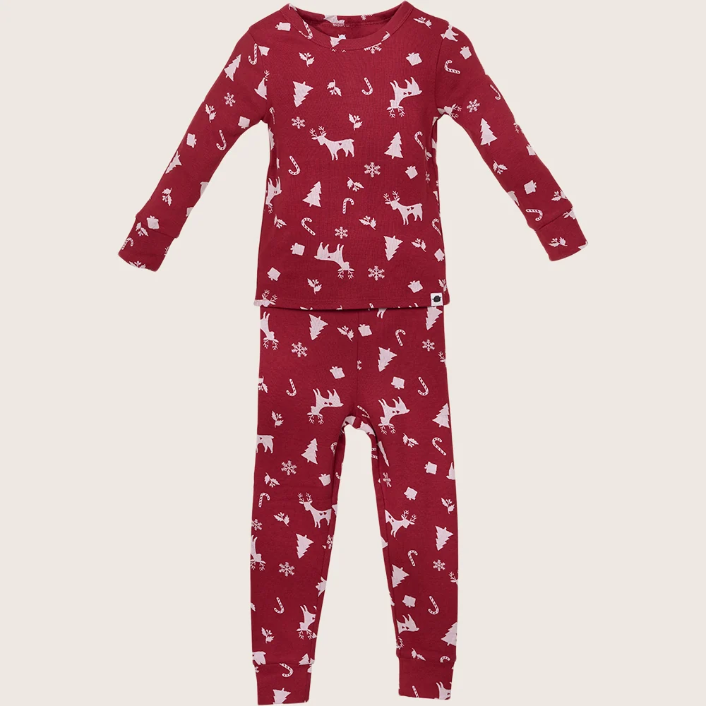 rise little earthling Holiday Sleep Set TGHSL00 - Red Stripe / 3y - Image 13