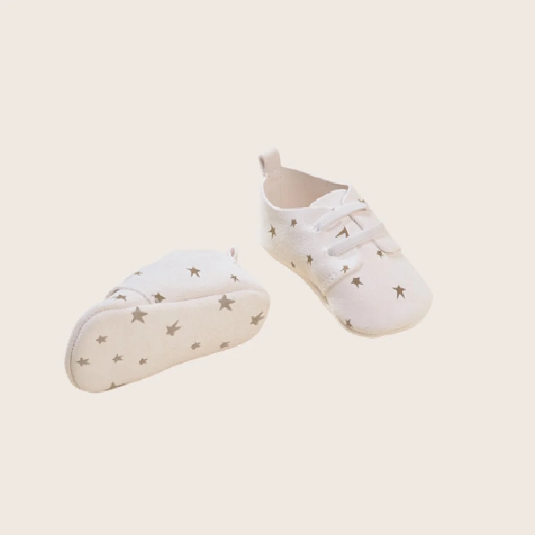 rise little earthling Leather Shoes BUHFW29 - Antique White / 12-18m - Image 2