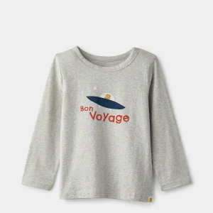 rise little earthling Long Sleeve Tee - Bok Choy Born to Explore / 12-18m