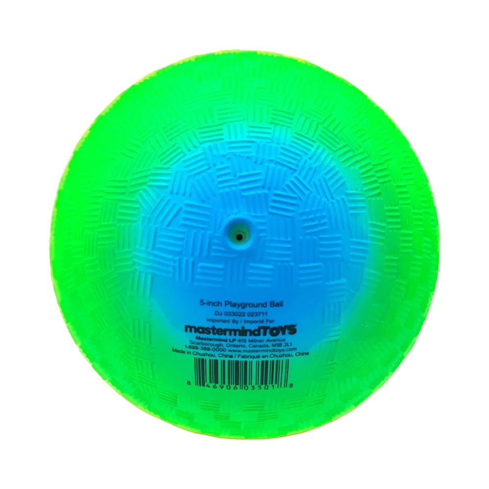 Made By Mastermind Toys Mastermind Toys 5" Neon Rainbow Skill-Building Playground Ball - Image 3