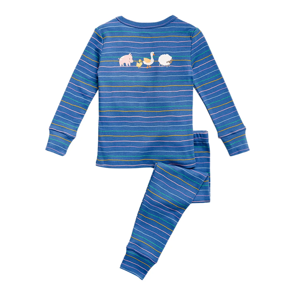 Ms. Rachel Sleep Set - Blue Stripe / 18-24m - Image 3