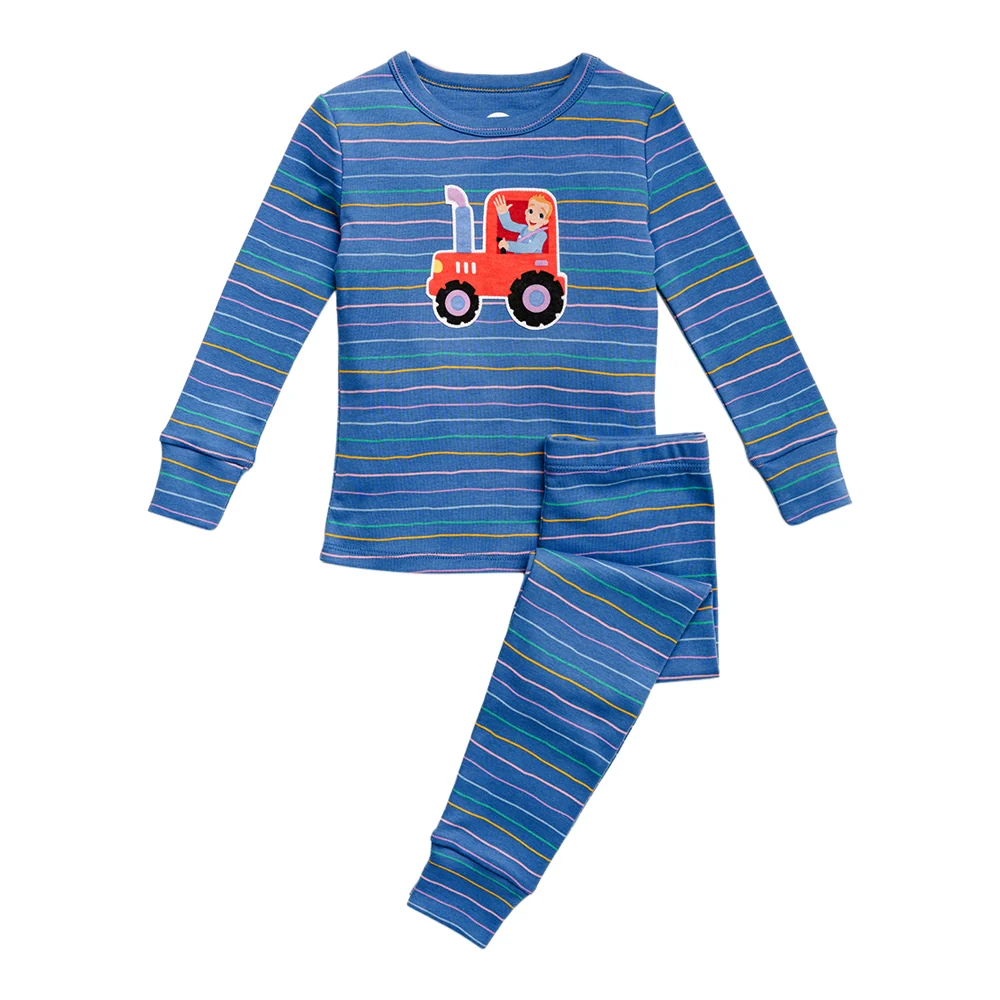 Ms. Rachel Sleep Set - Blue Stripe / 18-24m - Image 2